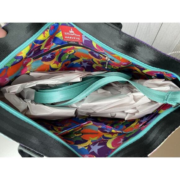 New! Disney Parks X Harveys Seatbelt Pixar Painted Limited Edition Tote Bag - Picture 3 of 9
